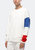 Men's Color Blocked Sweatshirt In White