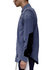 Men's Corduroy Elbow Detail Button Up Shirt - Blue