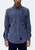 Men's Corduroy Elbow Detail Button Up Shirt - Blue - Blue