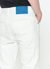 Men's Cropped Twill Pant With Dart Detail In White