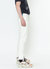 Men's Cropped Twill Pant With Dart Detail In White