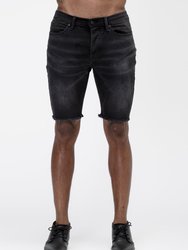 Men's Denim Shorts - Black Wash