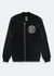 Men's Detachable Sleeve French Terry Bomber In Black - Black