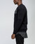 Men's Detachable Sleeve French Terry Bomber In Black