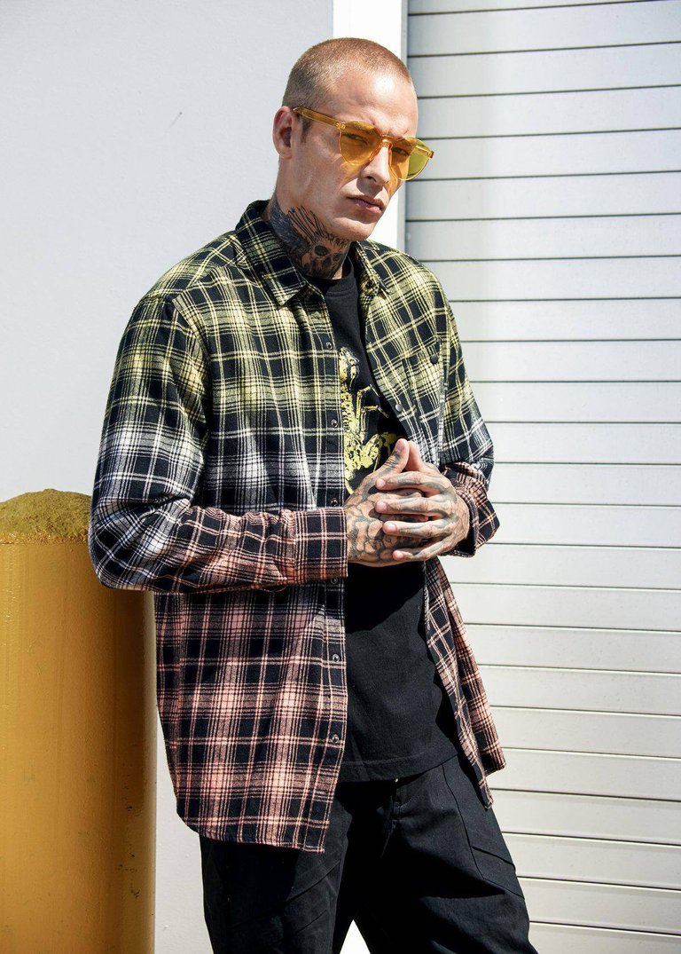 Men's Double Dip Dyed Flannel Shirt