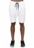 Men's Drop Crotch Shorts Contrast Pockets - White - White
