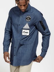 Men's Essential Chambray Button Down Shirt In Indigo - Indigo