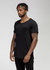 Men's GRSH Graphic Curved Hem Tee In Black