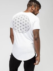 Men's Grsh Graphic Curved Hem Tee In White