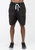 Men's Heavy Denim Knit Shorts In Black - Black