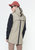 Men's Hooded Jacket With Color Block x Patch In Khaki