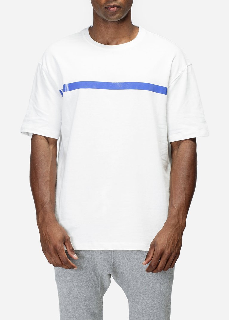 Men's Light Weight French Terry Tee In White - White