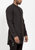 Men's Long Mandarin Collar Shirt With Welt Pockets In Black