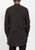 Men's Long Mandarin Collar Shirt With Welt Pockets In Black