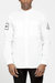 Men's Long Sleeve Collar Shirt In White - White