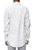 Men's Long Sleeve Line Print Shirt In White