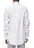 Men's Long Sleeve Line Print Shirt In White