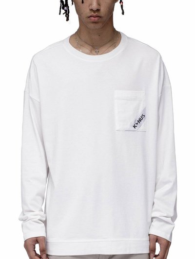 Konus Men's Long Sleeve Oversize Pocket Tee - White product