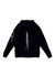 Men's Mock Neck Zip Up Hoodie With Zipper Pockets In Navy