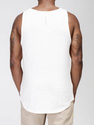 Men's Multi Stitched Tank Top In White
