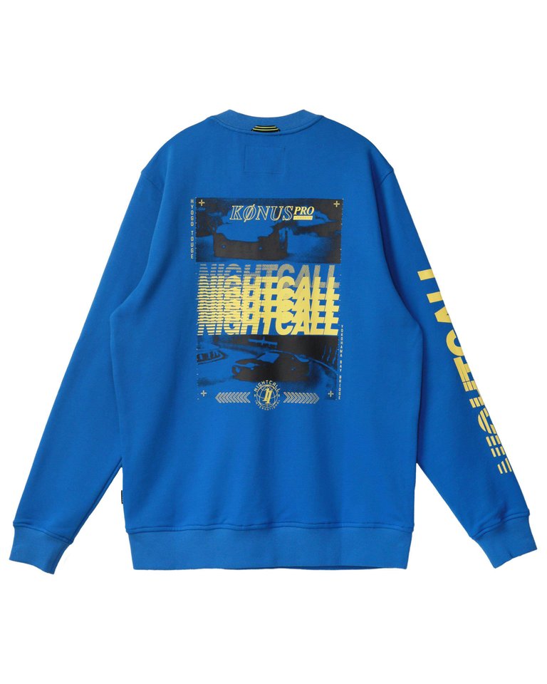 Men's Nightcall Sweatshirt In Blue - Blue
