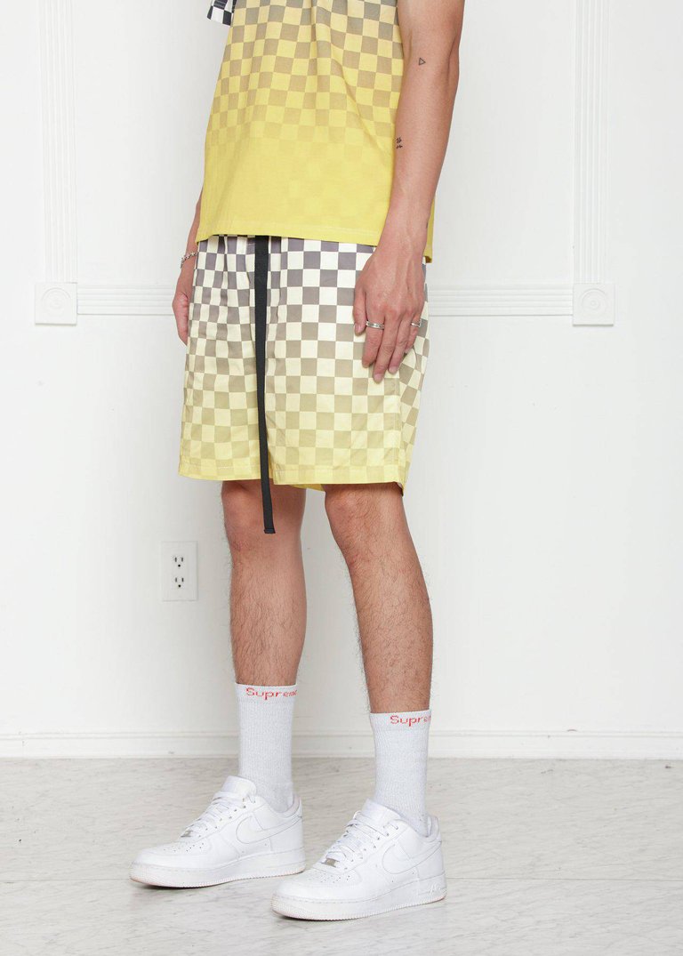 Men's Ombre Checker Shorts