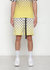 Men's Ombre Checker Shorts - Yellow