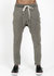 Men's Over-Dyed Drop Crotch Sweatpants In Charcoal - Charcoal