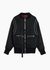 Men's Oversize Bomber Jacket - Black - Black