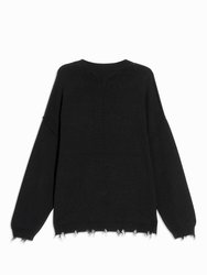 Men's Oversize Sweater In Black