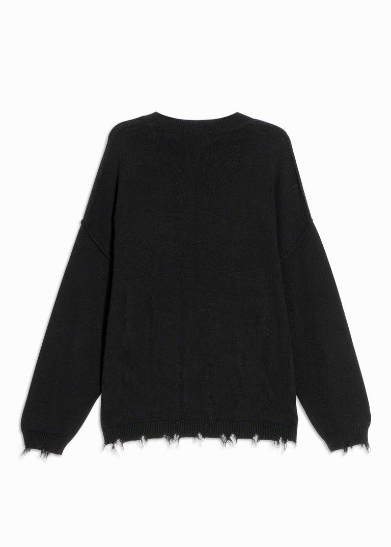 Men's Oversize Sweater In Black