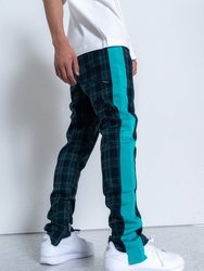 Men's Plaid Pants - Green