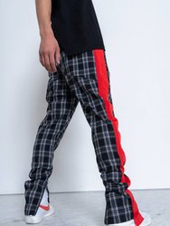 Men's Plaid Pants In Grey