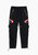 Men's Reflective Tape Utility Cargo Pants With In Black - Black