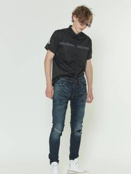 Men's Repair Work Skinny Jeans - Indigo - Blue