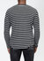 Men's Scalloped Stripe Tee - Black