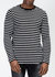 Men's Scalloped Stripe Tee - Black - Black