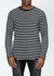 Men's Scalloped Stripe Tee - Black