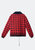 Men's Sherpa Collar MA2 Jacket In Red