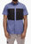 Men's Short Sleeve Button Up In Cobalt - Cobalt