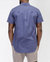 Men's Short Sleeve Button Up In Cobalt