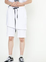 Men's Skirted Shorts - White