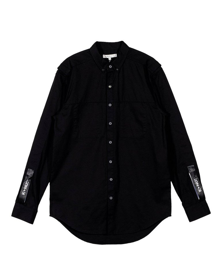 Men's Slauson Button Down Shirt In Black - Black