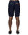 Men's Stretch Twill Shorts With Nylon Tape Closure In Navy