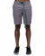Men's Stretch Twill Shorts With Nylon Tape Closure In Purple - Purple