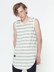 Men's Stripe Tank Top - Grey