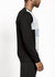 Men's Sweatshirt With Panelling In Black