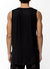 Men's Tank Top With Accent Label In Black