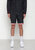 Men's Tonal Checkered Shorts With Tape In Black