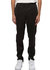 Men's Track Pants With Knit Tape Detail In Black